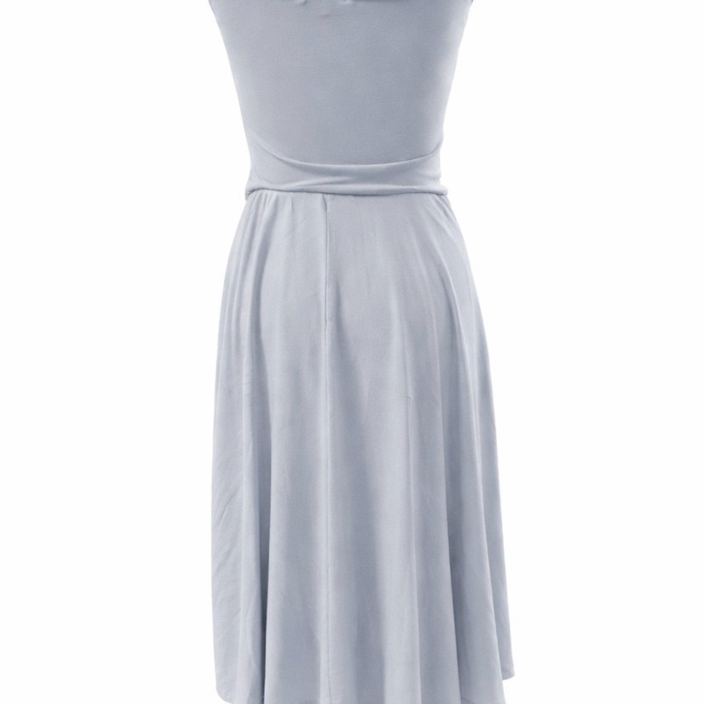 Reformation Strapless Twist Front Dress in Light Blue - Picture 3 of 3